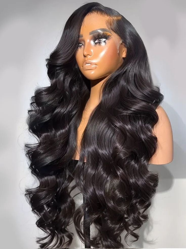 30” Body Wave Wig-13x4 Transparent Lace Glueless Human Hair Wig