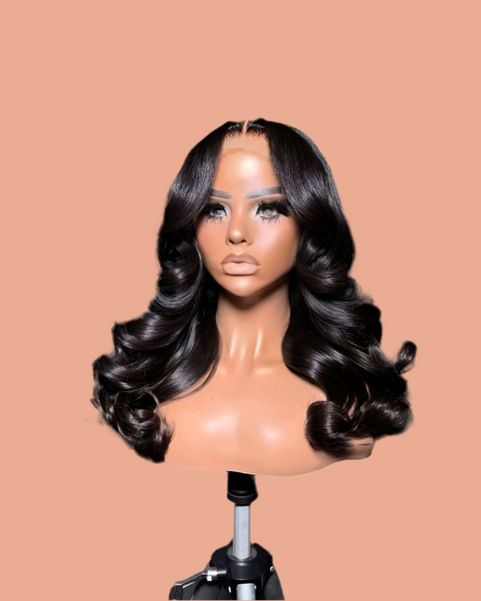 20” Body Wave Wig-13x4 Transparent Lace Glueless Human Hair Wig