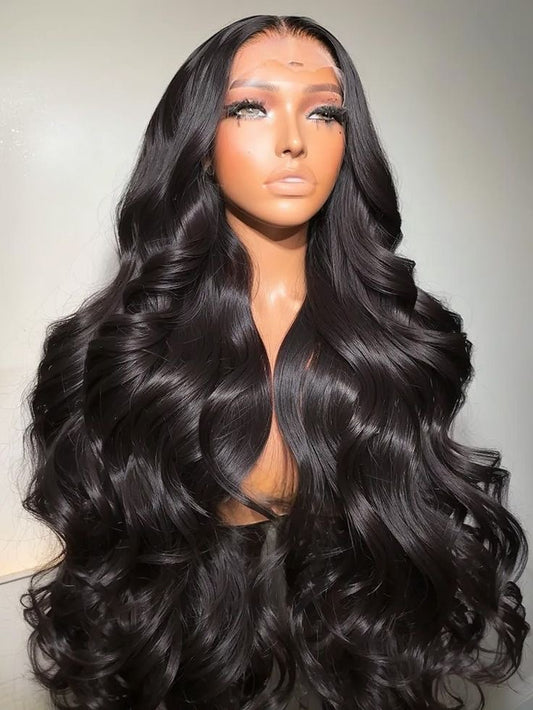 32” Body Wave Wig-13x4 Transparent Lace Glueless Human Hair Wig