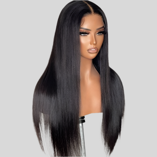 22” Silky Straight Wig-13x4 Transparent Lace Glueless Human Hair Wig