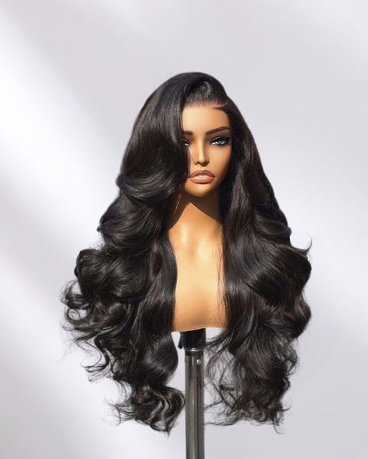26” Body Wave Wig-13x4 Transparent Lace Glueless Human Hair Wig