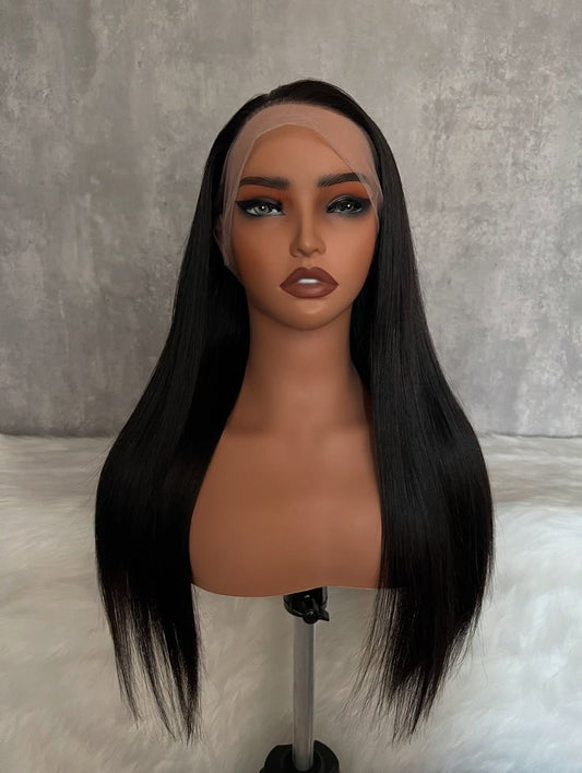 20” Silky Straight Wig-13x4 Transparent Lace Glueless Human Hair Wig
