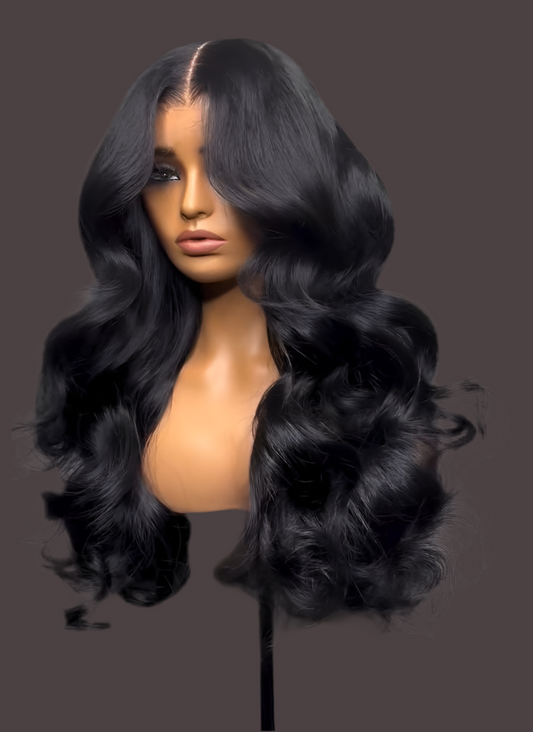 24” Body Wave Wig-13x4 Transparent Lace Glueless Human Hair Wig